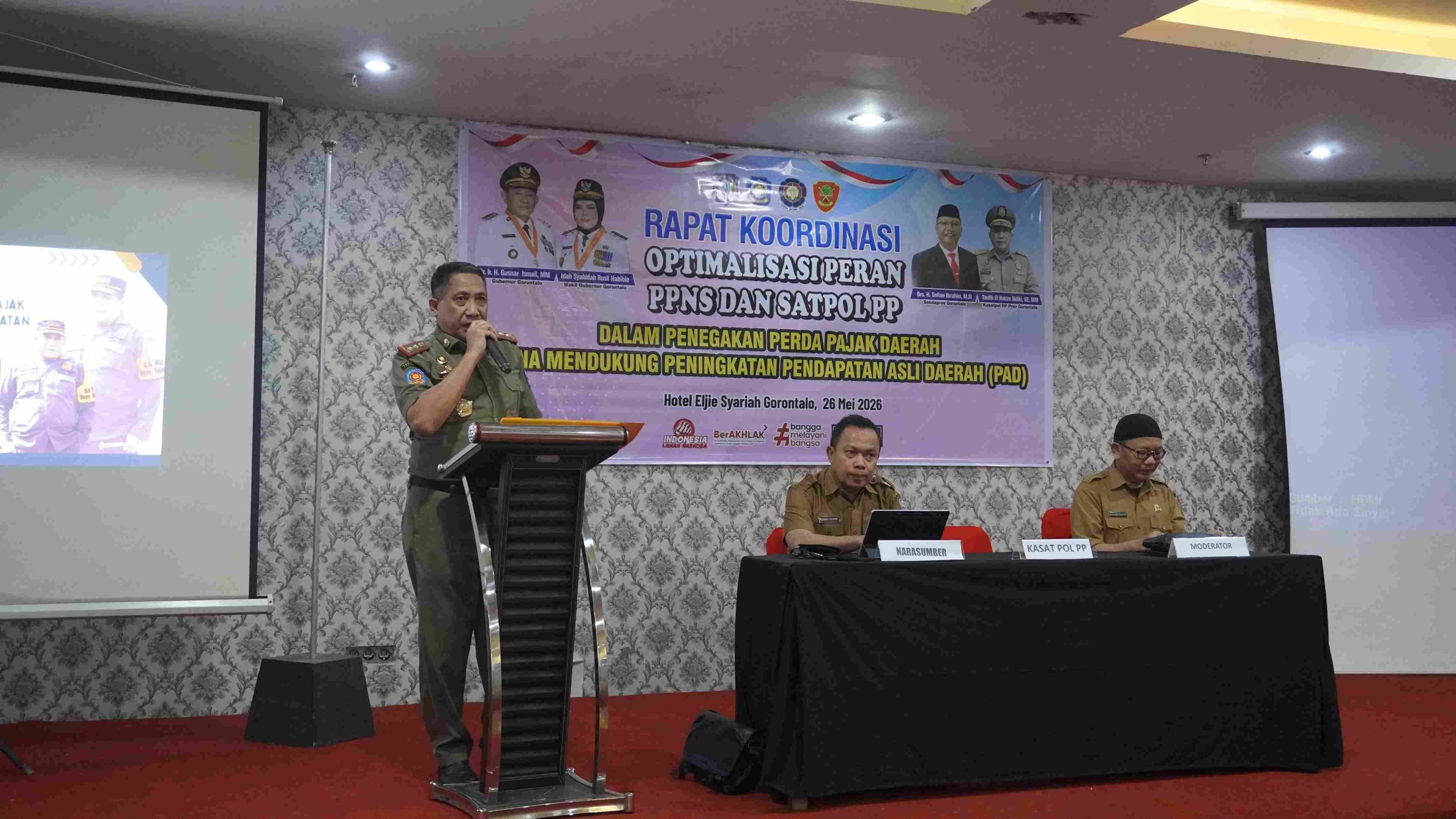 Pengawasan Pajak Daerah Diperkuat, Satpol PP Provinsi Gorontalo Siapkan Kerja Sama dengan Bapenda
